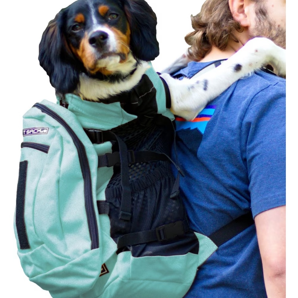 K9 Sport Sack Plus 2 Dog Carrier Backpack - Mint - Large, like new